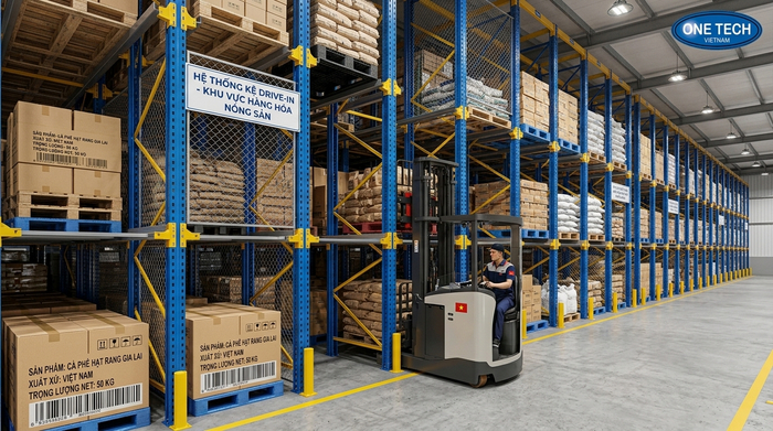 Kệ drive in Gia Lai cho kho trung chuyển Kệ drive in Gia Lai trong kho trung chuyển pallet