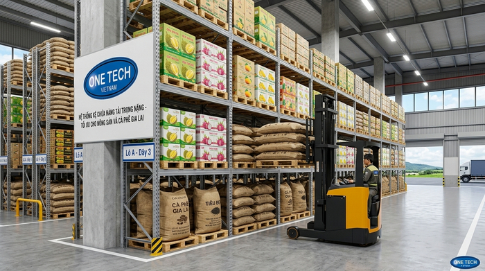 Kệ pallet racking lưu trữ hàng pallet tại Gia Lai Kệ pallet racking cho kho hàng Gia Lai