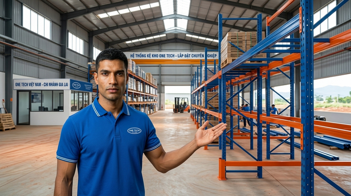 Lắp đặt kệ pallet Gia Lai bởi đội ngũ kỹ thuật OneTech
