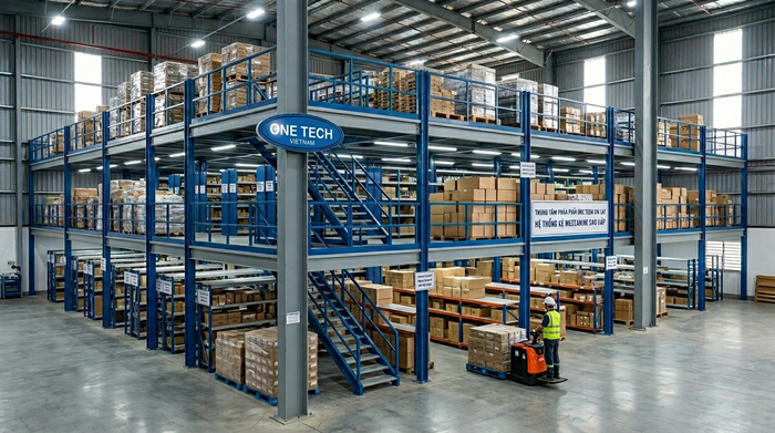 Bản thiết kế kệ sàn mezzanine cho kho tại Gia Lai Thiết kế kệ sàn mezzanine theo mặt bằng kho Gia Lai