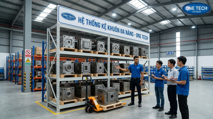 Bàn giao đào tạo vận hành kệ khuôn Bàn giao và đào tạo quy trình vận hành kệ khuôn cho nhân sự kho