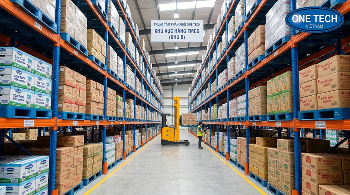 Hệ thống lưu trữ hậu cần cho bán lẻ Kho trung chuyển hàng hóa cho chuỗi bán lẻ