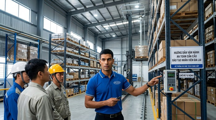 Đào tạo vận hành Stacker-Crane Đào tạo quy trình vận hành Stacker-Crane cho nhân sự kho tại Gia Lai
