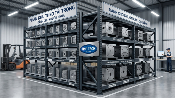Kệ để khuôn nhựa và kim loại Gia Lai Kệ để khuôn nhựa và kim loại phân khu theo tải trọng