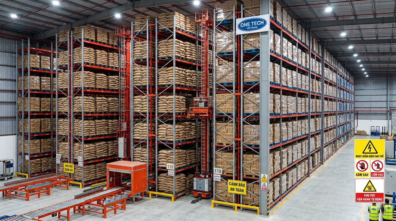 Lợi ích kệ kho ASRS Gia Lai cho kho nông sản Kệ kho ASRS Gia Lai giúp tối ưu lưu trữ nông sản và giảm hư hao