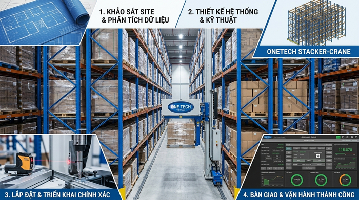Quy trình triển khai Stacker-Crane Gia Lai Quy trình triển khai Stacker-Crane Gia Lai từ khảo sát thiết kế đến bàn giao