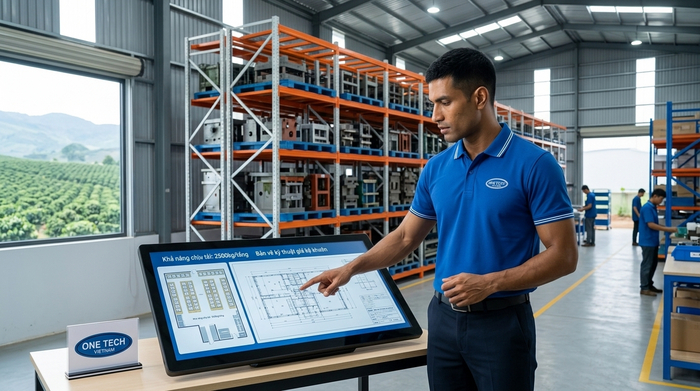 Tư vấn thiết kế Kệ Khuôn Gia Lai OneTech Tư vấn thiết kế Kệ Khuôn Gia Lai theo tải trọng và mặt bằng kho