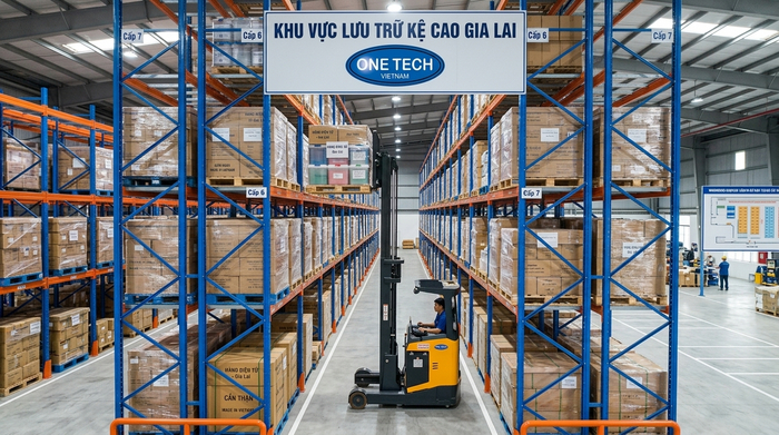 Xe nâng chuyên dụng cho kệ kho Gia Lai Xe nâng chuyên dụng vận hành kệ kho thông minh tại Gia Lai