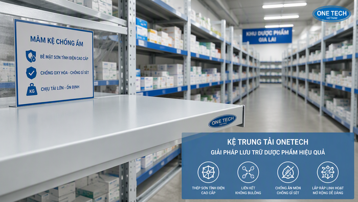 Mâm kệ kho dược phẩm chống ẩm Chi tiết mâm kệ kho dược phẩm chống ẩm cho kho Gia Lai