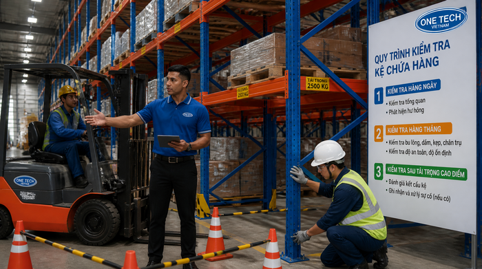 Đào tạo quy trình an toàn khi sử dụng kệ kho Đào tạo an toàn vận hành xe nâng và kệ kho logistics