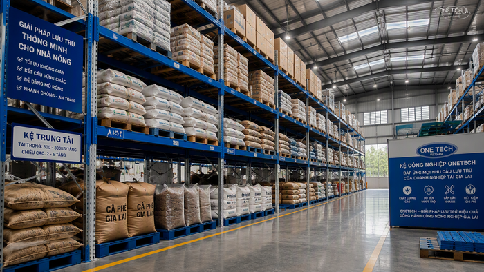 Thiết bị nhà kho Gia Lai cho kho hàng nông sản và thương mại Hệ thống kệ lưu trữ hàng hóa trong kho tại Gia Lai