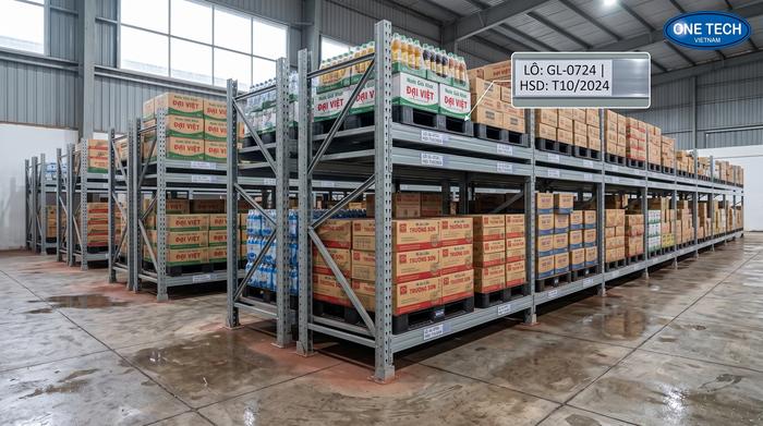 Kệ sắt chịu ẩm cao cho kho FMCG Gia Lai Kệ sắt chịu ẩm cao cho kho FMCG tại Gia Lai mùa mưa